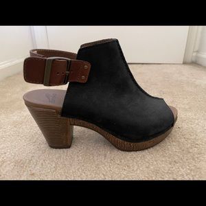 Dansko open toe clogs